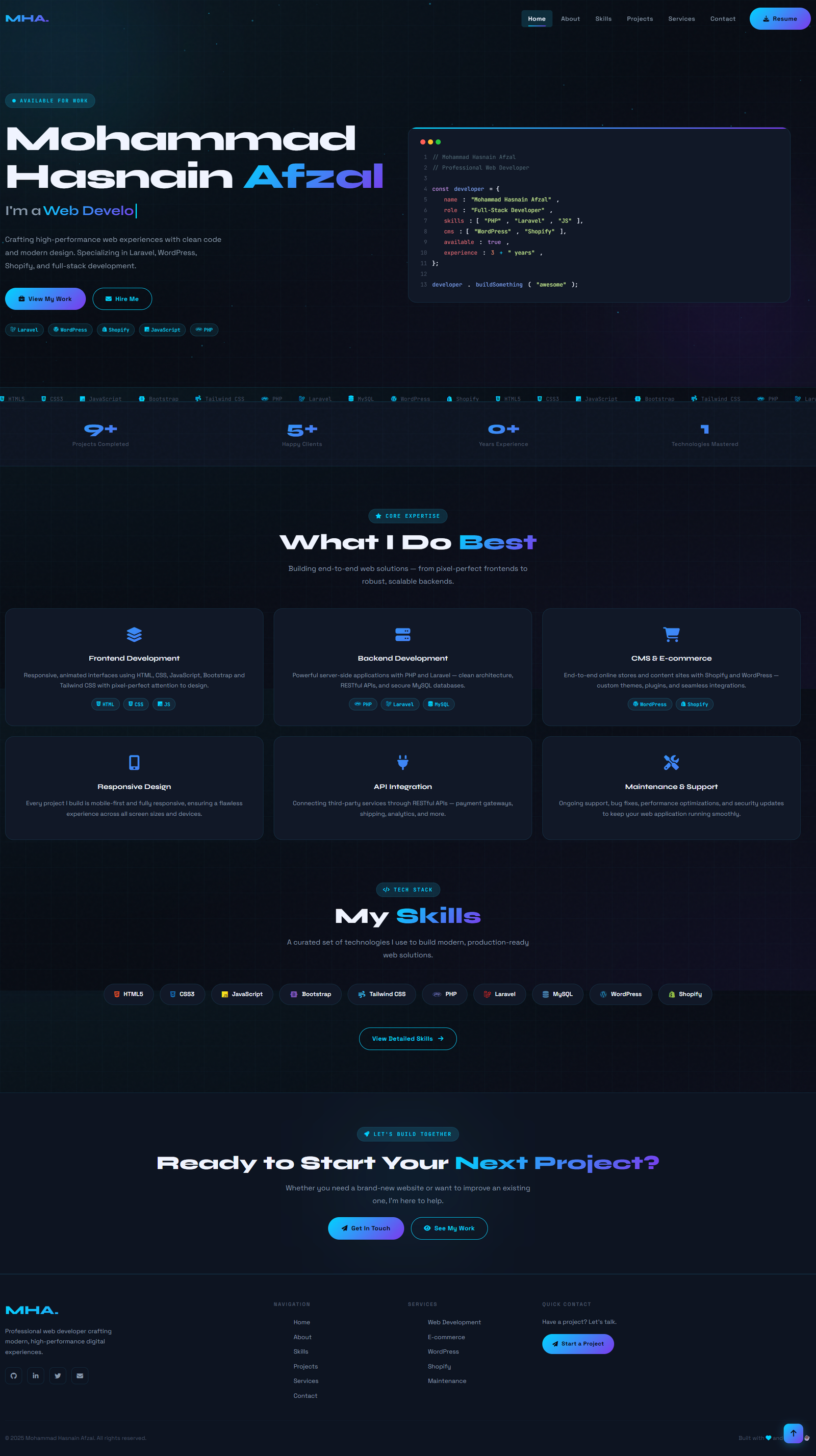 Portfolio website